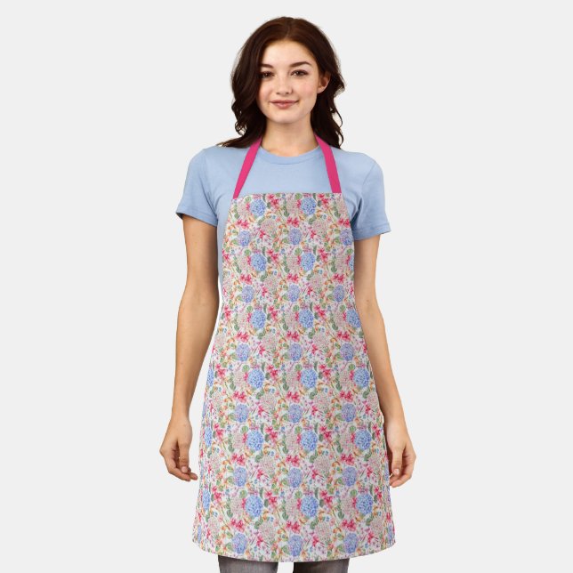 Tablier Populaire Élégant Floral (Porté)