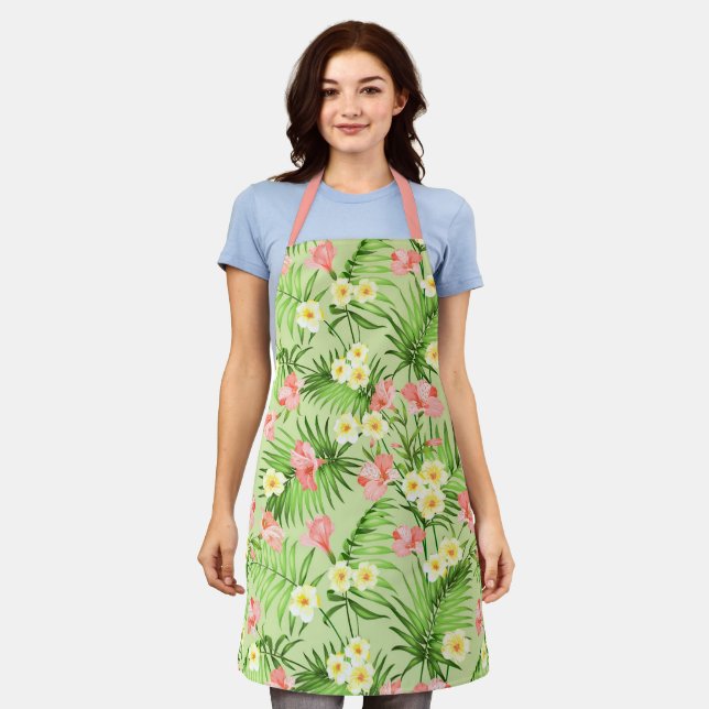 Tablier Populaire Élégant Floral (Porté)