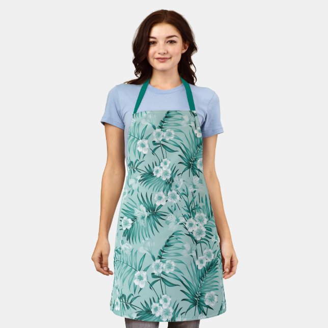 Tablier Populaire Élégant Floral (Porté)