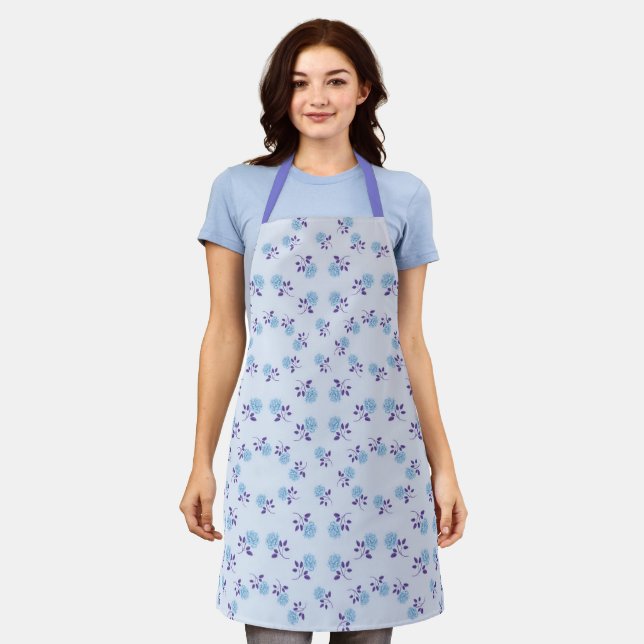 Tablier Populaire Élégant Floral (Porté)