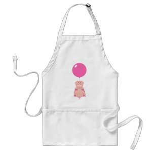 Tablier Porc et ballon mignons de vol
