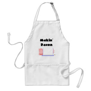 Tablier Porcs couchés Blanche bleue Makin' Bacon