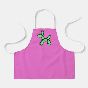 Tablier Porte-ballons rose et vert