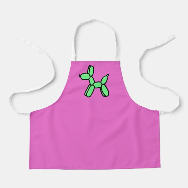 Tablier Porte-ballons rose et vert (Recto)