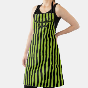 Tablier Porte-couleurs pour l'Halloween en bande noire ver