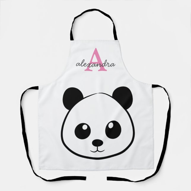 Tablier Porte-panda coutume Monogramme (Recto)