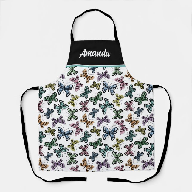 Tablier Porte-papillon personnalisé (Recto)