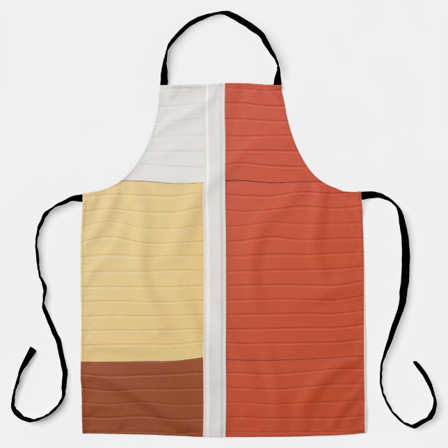 Tablier Porte rouge et blanche (Recto)