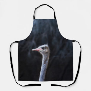 Tablier portrait d'autruche