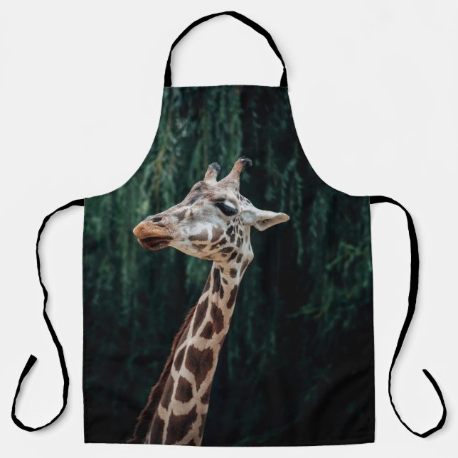TABLIER PORTRAIT DE GIRAFFE CUIT (Recto)