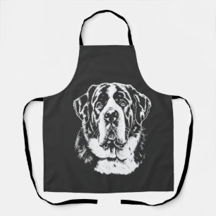 Tablier Portrait de Saint-Bernard tenue minimaliste