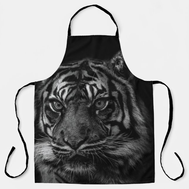 TABLIER PORTRAIT DE TIGRE À BW (Recto)