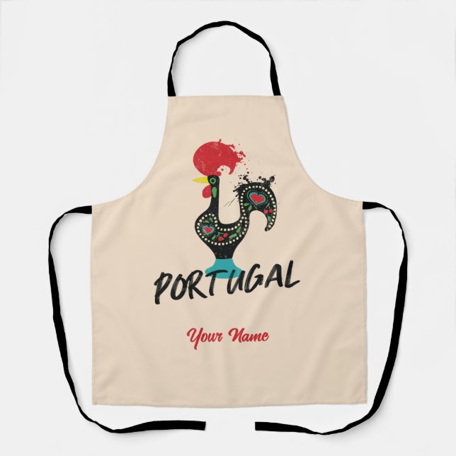 Tablier Portugal Barcelos coq symbole Apron (Recto)