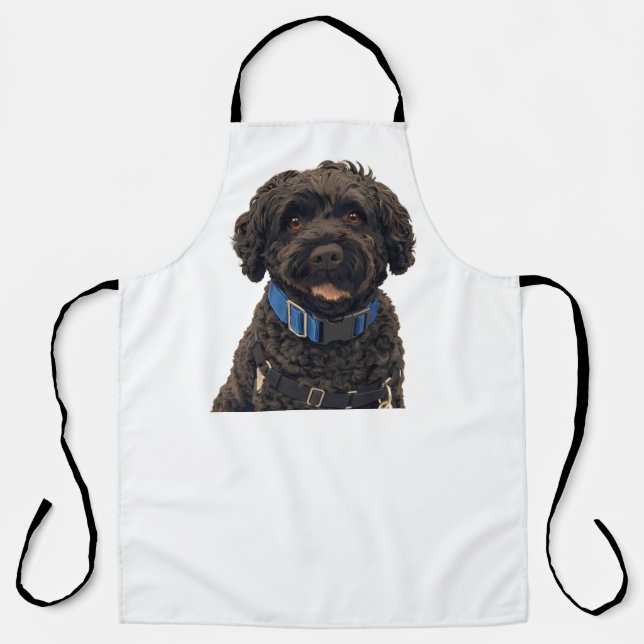 Tablier Portuguese Water Dog All-Over Print Apron (Recto)