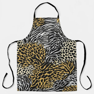 Tablier Poster de animal mixte Zebra Leopard Tiger Impress
