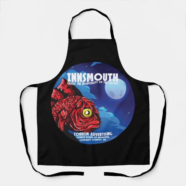 Tablier Poster Vintage voyage Innsmouth Lovecraft (Recto)