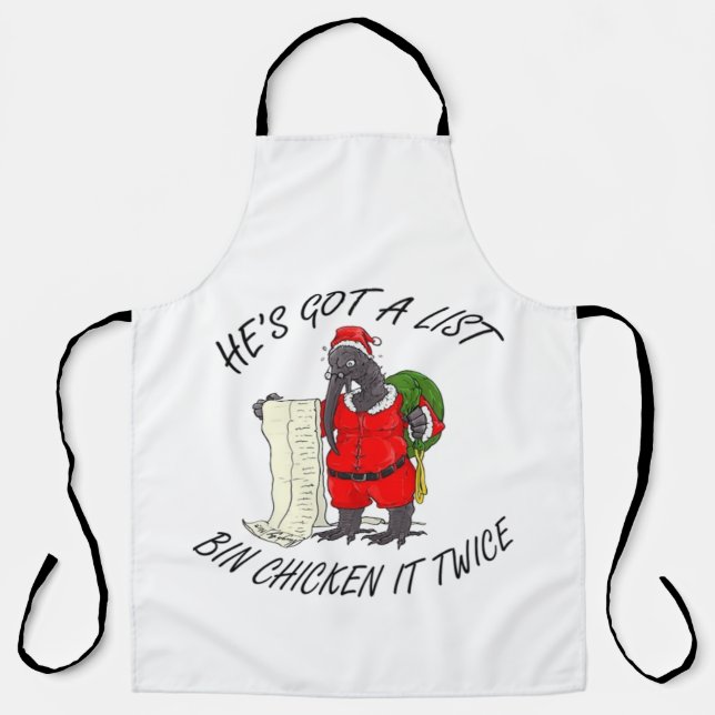 Tablier Poule de Santa Bin  (Recto)