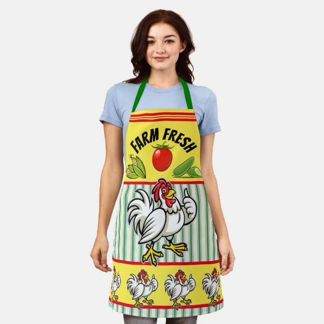 Tablier Poulet Country Sunshine (Porté)