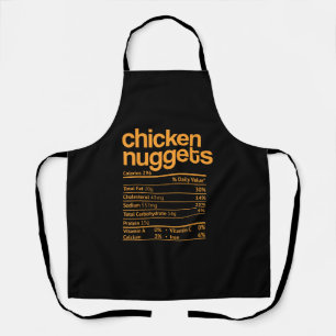 Tablier Poulet Nuggets Nutrition Faits Drôle Thanksgiving