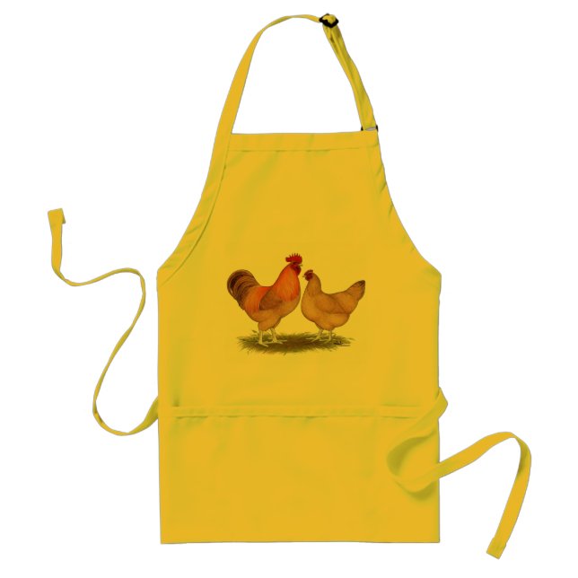 Tablier Poulets de couleur chamois du Lincolnshire (Devant)
