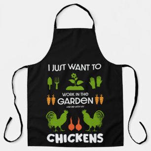 Tablier Poulets Et Jardinage