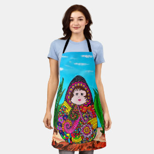 Tablier Poupée de Matryoshka à l'espron mexicain