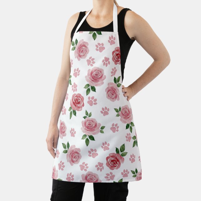 Tablier pour amateur de fleurs et d'animaux à moti (Insitu)