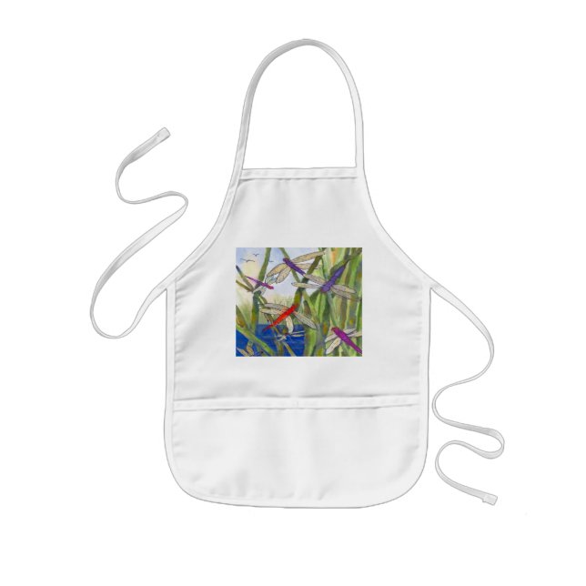 Tablier pour enfant - Design d'aquarelle de libell (Devant)