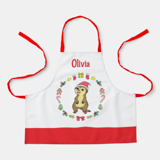 Tablier pour enfants de Noël avec chapeau de Père