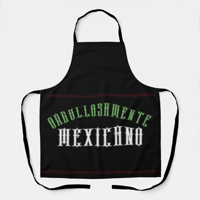 Tablier pour hommes mexicain – Tablier de grill me (Recto)