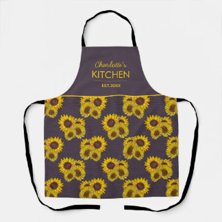 Tablier Pour Maman Tournesol pourpre