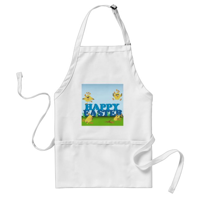 Tablier Poussins heureux de Pâques (Devant)