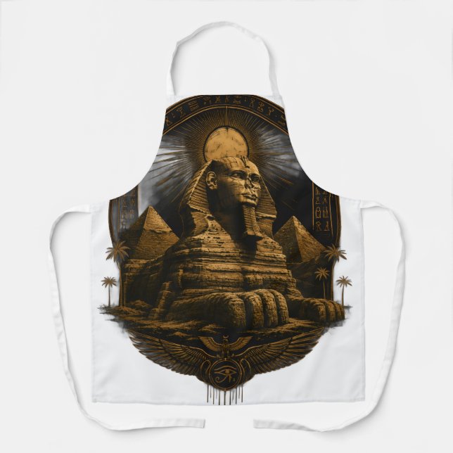Tablier Pouvoir Tranquille | Grande Design Sphinx Egypte (Recto)