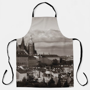 Tablier Prague Castle with Saint Vitus Cathedral in Czech