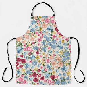 Tablier pré du milieu de l'été, motif plante en fleurs.