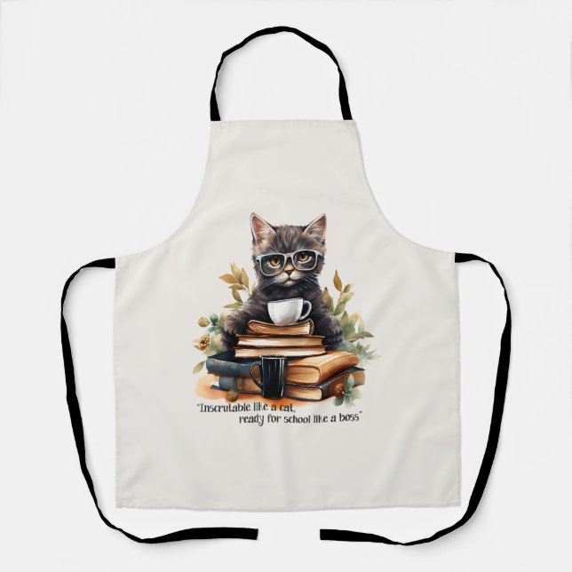 Tablier Prêt Pour L'École Comme Un Patron (Recto)