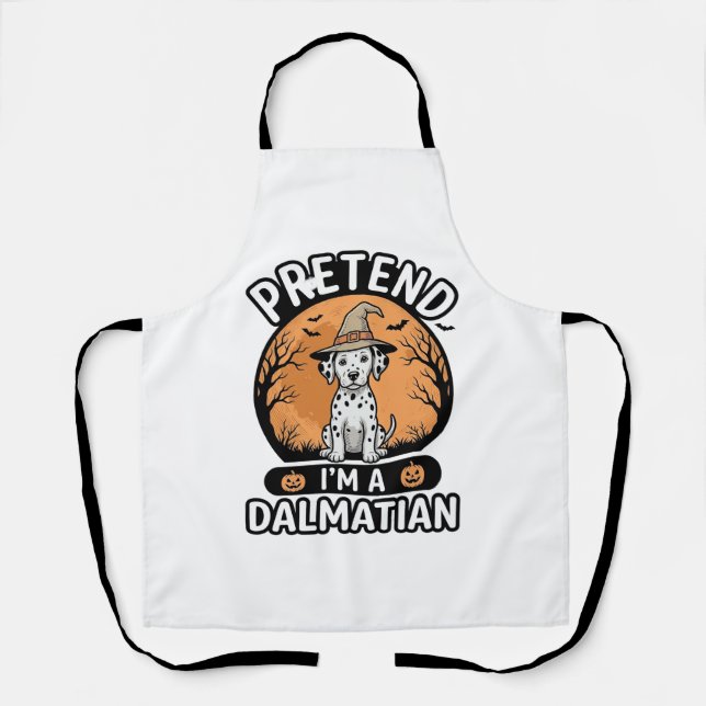 Tablier Prétendez que je suis un design de chien dalmatien (Recto)