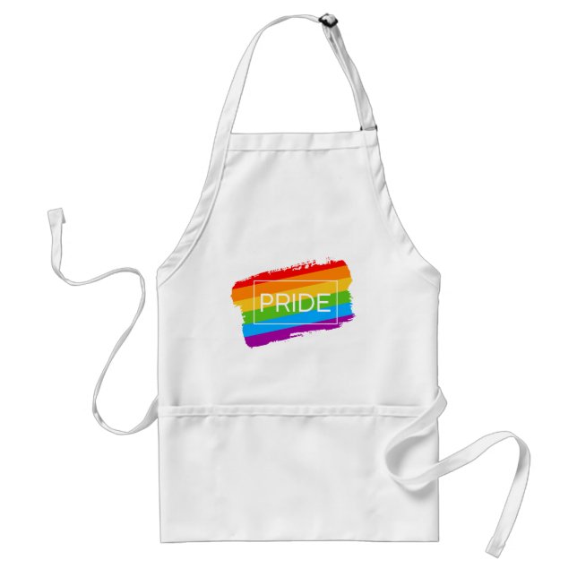 Tablier Pride Brushstroke Rainbow (Devant)