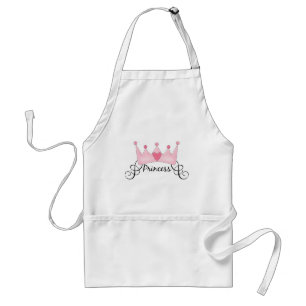 Tablier Princess With Crown - Personnalisable