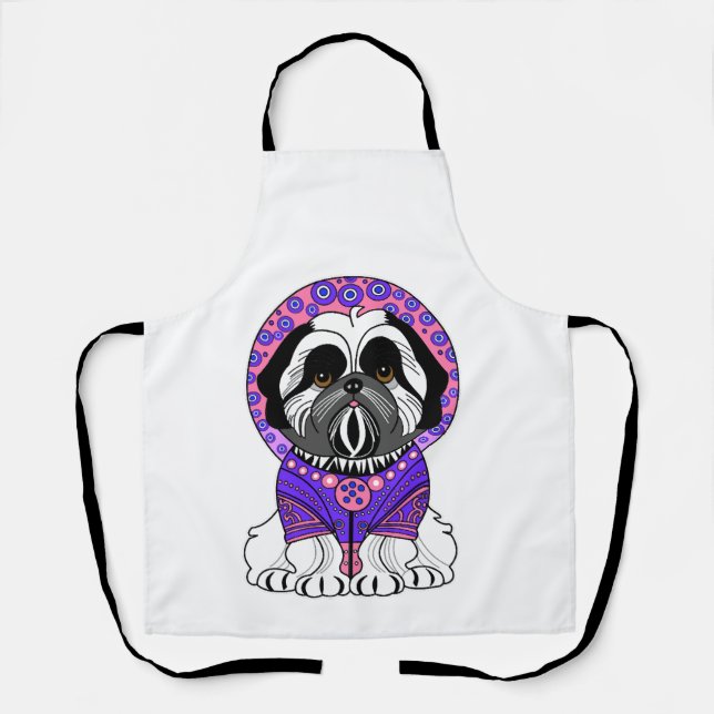 Tablier Princesse Shih Tzu (Recto)