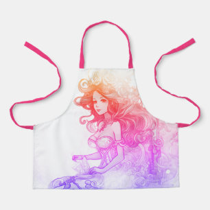 Tablier Princesse Sirène Steampunk Pour Enfants Cuisiniers