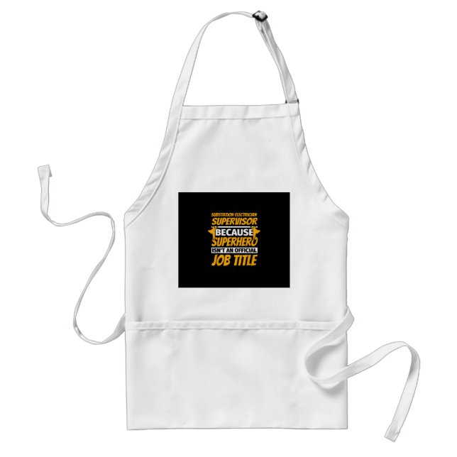 Tablier Principe Electrician Supervisor Funny Hummor Venin (Devant)