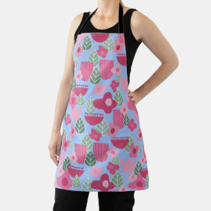 Tablier Printemps rose scandinave