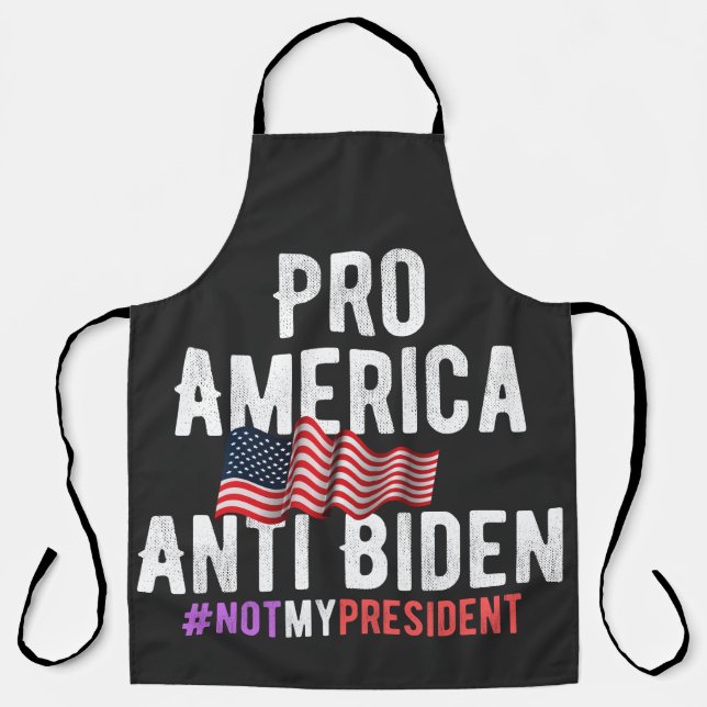 TABLIER PRO AMERICA ANTI BIDEN (Recto)