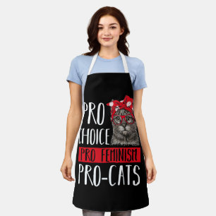 Tablier Pro Choice Pro Feminism Pro Cats Cat With Bandana