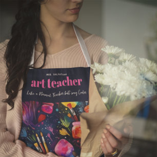 Tablier Professeur d'Art   Comme un Professeur Normal Mono