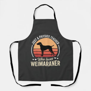 Tablier Professeur de physique amateur de chien Weimaraner