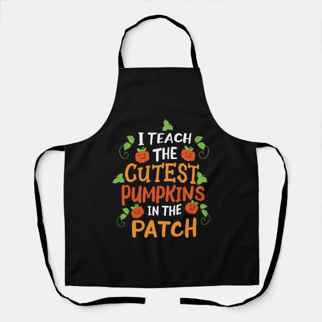 Tablier Professeur Halloween Citrouille Costume d'Hallowee (Recto)