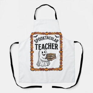 Tablier Professeur Halloween Fantastique Livres de Fantôme