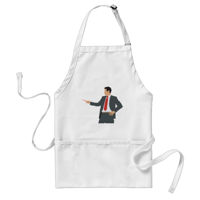 Tablier Professional Businessman in Suit with Pointer (Devant)